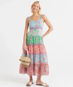 KAITLYN TIERED MIDI DRESS
