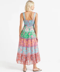 KAITLYN TIERED MIDI DRESS