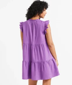 KELSEY FLUTTER SLEEVE MINI DRESS