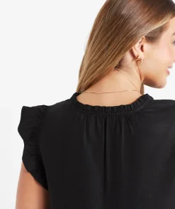 KELSEY FLUTTER SLEEVE MINI DRESS