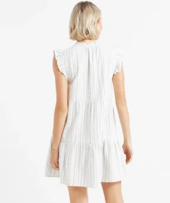 KELSEY FLUTTER SLEEVE MINI DRESS