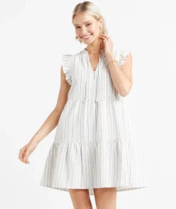 KELSEY FLUTTER SLEEVE MINI DRESS