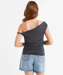 KENDALL TWIST SHOULDER TOP
