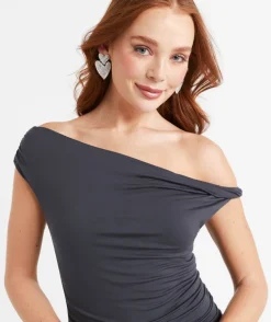 KENDALL TWIST SHOULDER TOP
