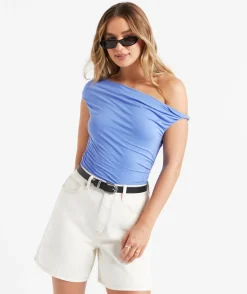 KENDALL TWIST SHOULDER TOP