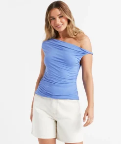 KENDALL TWIST SHOULDER TOP