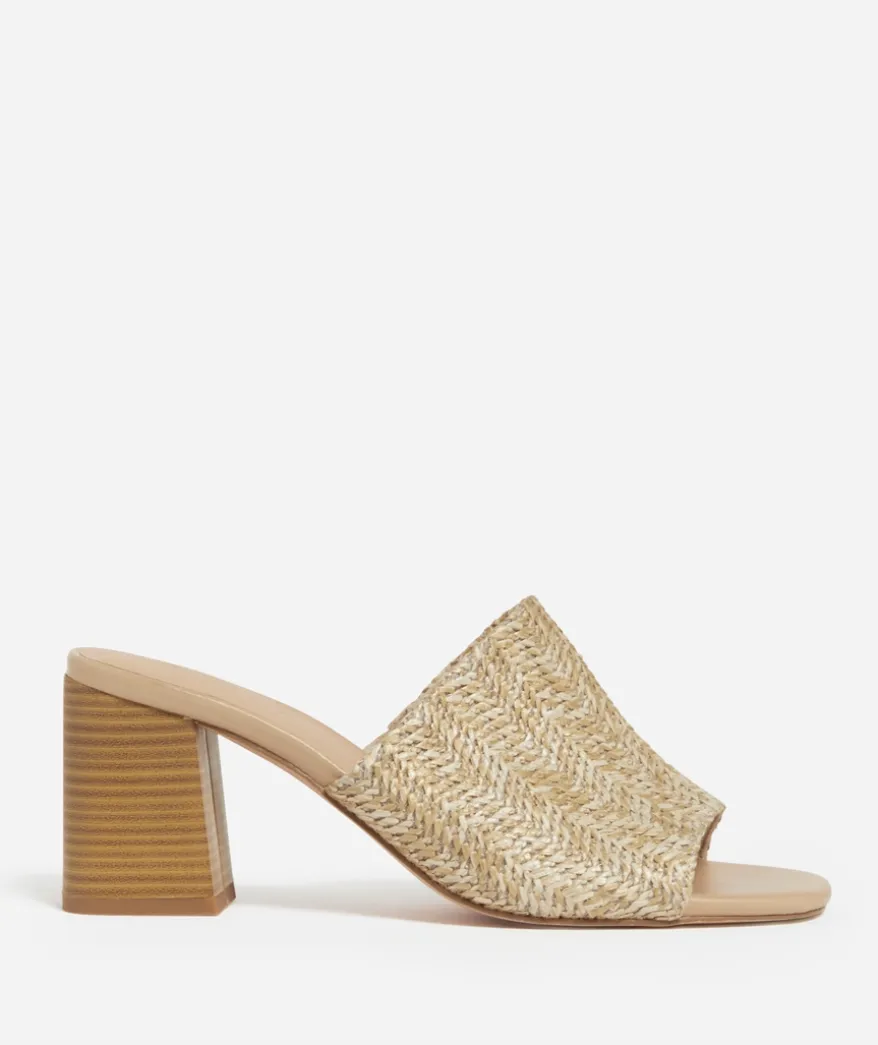 KENDRA NATURAL WOVEN MULE HEEL