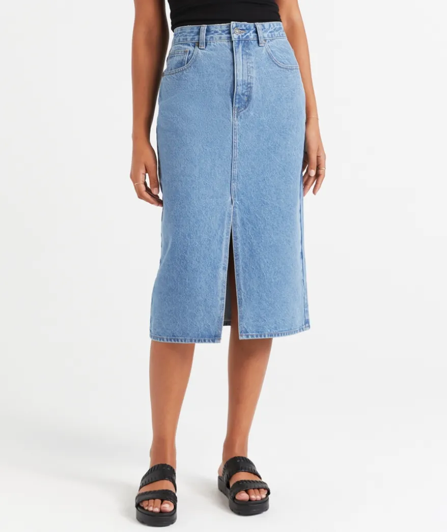 KENZIE SPLIT MIDI SKIRT