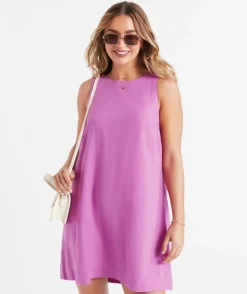 KERBIE RACER NECK MINI DRESS