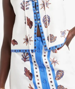 LANA BUTTON DOWN MINI SKIRT