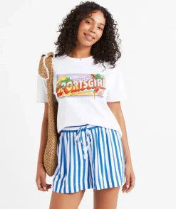 LARA STRIPE PULL ON SHORT