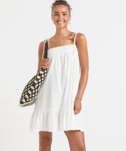 LAYTON STRAPPY COTTON MINI DRESS