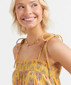 LAYTON STRAPPY COTTON MINI DRESS