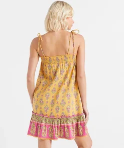 LAYTON STRAPPY COTTON MINI DRESS
