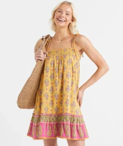 LAYTON STRAPPY COTTON MINI DRESS