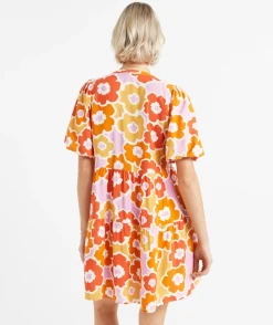 LEILA PUFF SLEEVE MINI DRESS