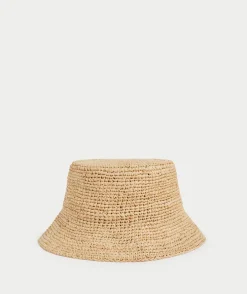 LEILA RAFFIA BUCKET HAT