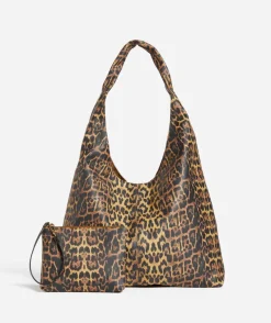 LEOPARD SLOUCHY WORKER TOTE