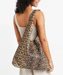 LEOPARD SLOUCHY WORKER TOTE