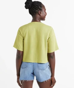 LIANNA TIE FRONT SHORT SLEEVE TOP