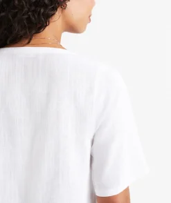 LIANNA TIE FRONT SHORT SLEEVE TOP