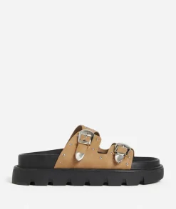LILA WESTERN SLIDE - TAN