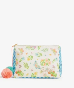 LILY POM POM MAKEUP BAG - MYSTIC PRINT
