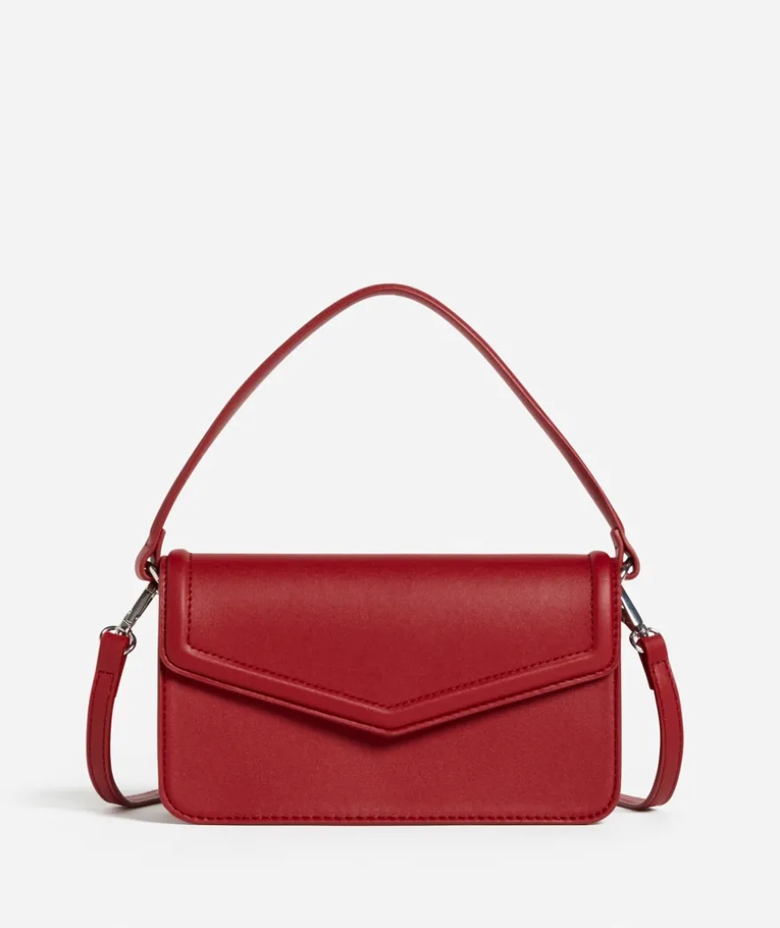 LUCI RED TOP HANDLE BAG