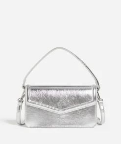 LUCI SILVER TOP HANDLE BAG