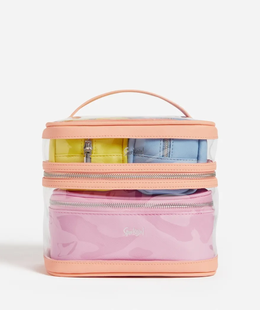 LUNA - 4-IN-1 MAKEUP BAG - PEACHY