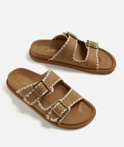 LUNA SLIDE - DARK CAMEL