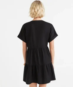 MACENZIE LINEN MINI DRESS