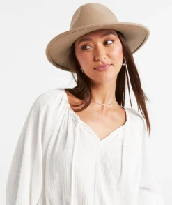 MACEY WOOL FELT PANAMA