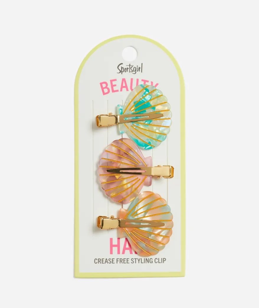 MANE ATTRACTION - STYLING HAIR CLIPS - CLAM SHELL 3PK