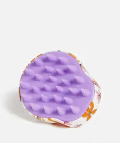 MANE MASSAGE - SCALP MASSAGING SHAMPOO BRUSH - CRAYON FLOWER