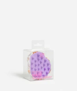 MANE MASSAGE - SCALP MASSAGING SHAMPOO BRUSH - CRAYON FLOWER