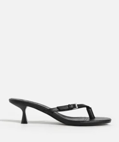 MARA BLACK THONG HEEL
