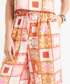 MAX LINEN BLEND WIDE LEG PANT