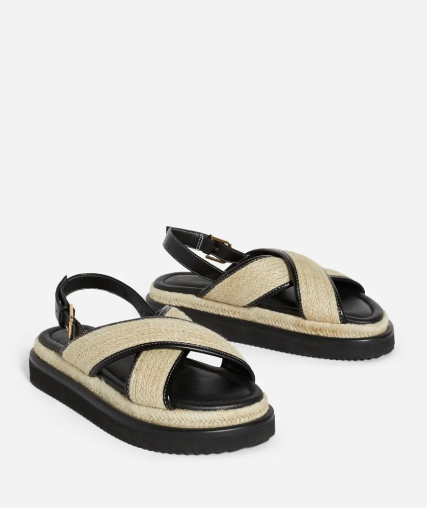 MEL BLACK PLATFORM SANDAL