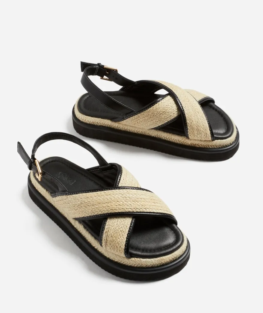 MEL BLACK PLATFORM SANDAL