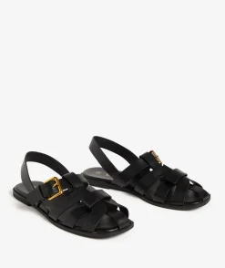 MIA BLACK FISHERMAN SANDAL