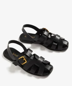MIA BLACK FISHERMAN SANDAL