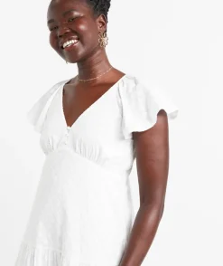 MILLER TIERED COTTON MIDI DRESS