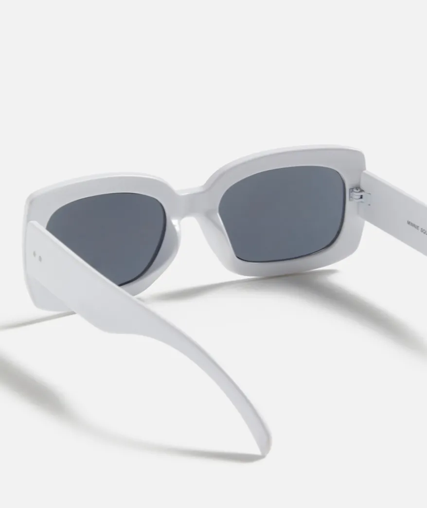 MINNIE SQUARE SUNGLASSES - WHITE