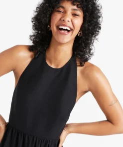 MIRA HALTER MIDI DRESS