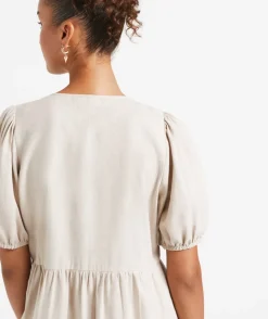 MISHCA TIE FRONT MINI DRESS