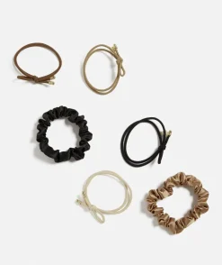 NEUTRAL BOW HAIR TIE AND SCRUNCHIE PACK