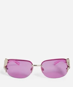 NIKKI BUTTERFLY CHARM SUNGLASSES - PURPLE