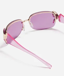 NIKKI BUTTERFLY CHARM SUNGLASSES - PURPLE