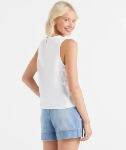 NINA TEXTURED TIE SIDE TOP